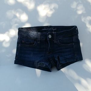 Blue jean American Eagle shorts